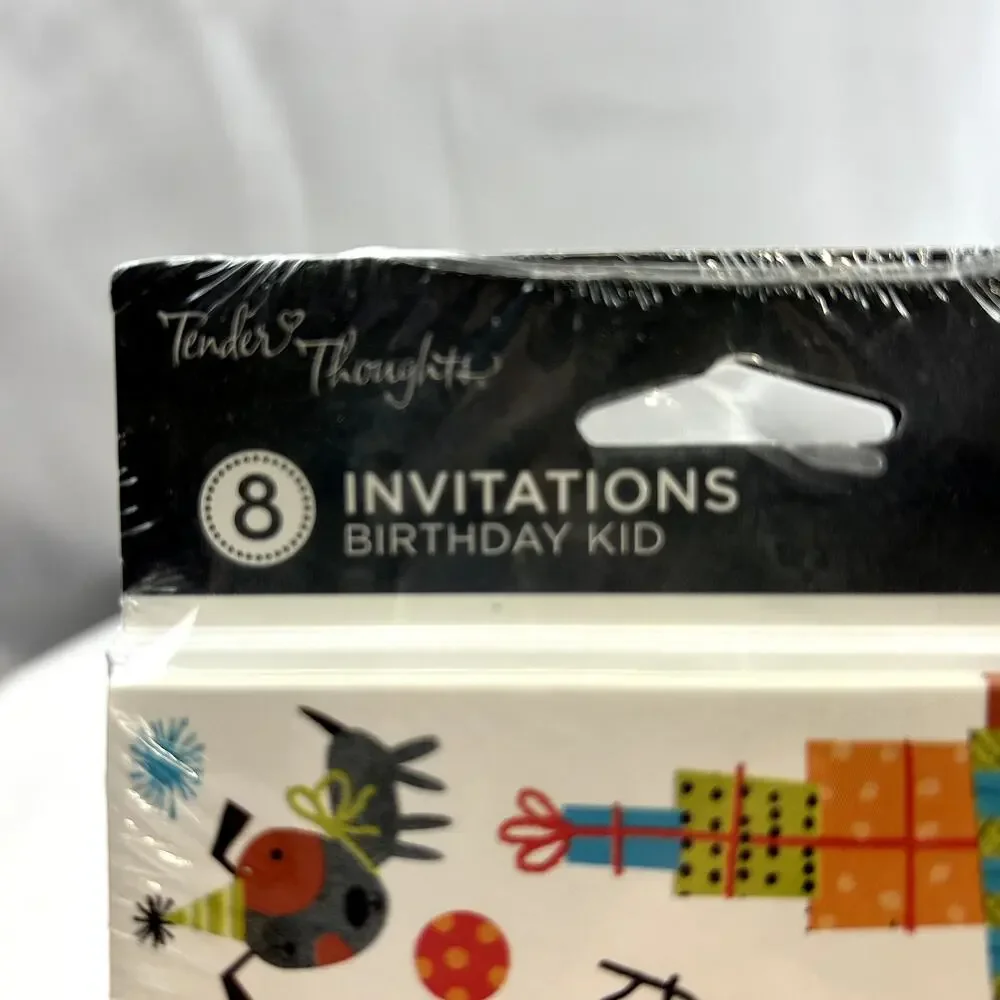 SKU2291 5 Packs Tender Thoughts Dogs Cats Birthday Party Invitations USA New